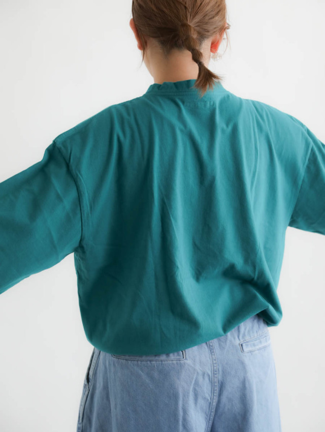 TIGRE BROCANTE ティグルブロカンテ｜20天竺ヤッコTシャツ（ブルー