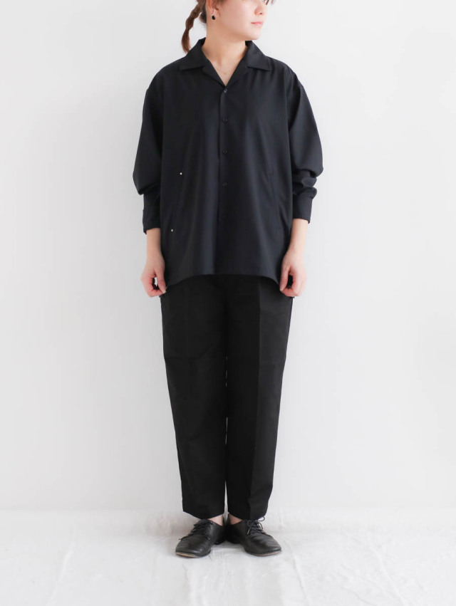 TOHNAI トーナイ｜SHIRT JACKET ブラック