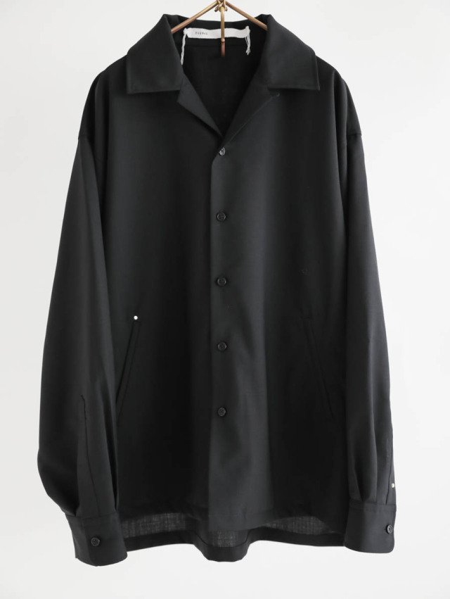 その他ブランド / TOHNAI/長袖シャツ/2/ウール/BLK/TOH24SS-13 TOHNAI トーナイ｜SHIRT JACKET ブラック
