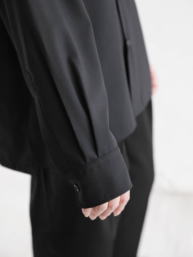 TOHNAI トーナイ｜SHIRT JACKET ブラック