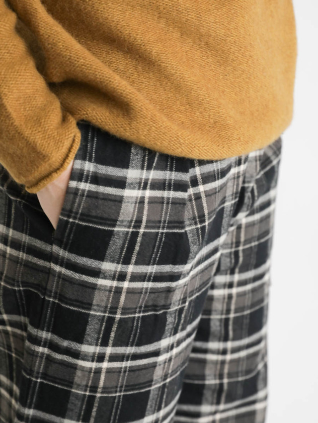 TRAVAIL MANUEL　チェックペグパンツ トラバイユマニュアル TRAVAIL MANUEL コットン先染チェックペグ