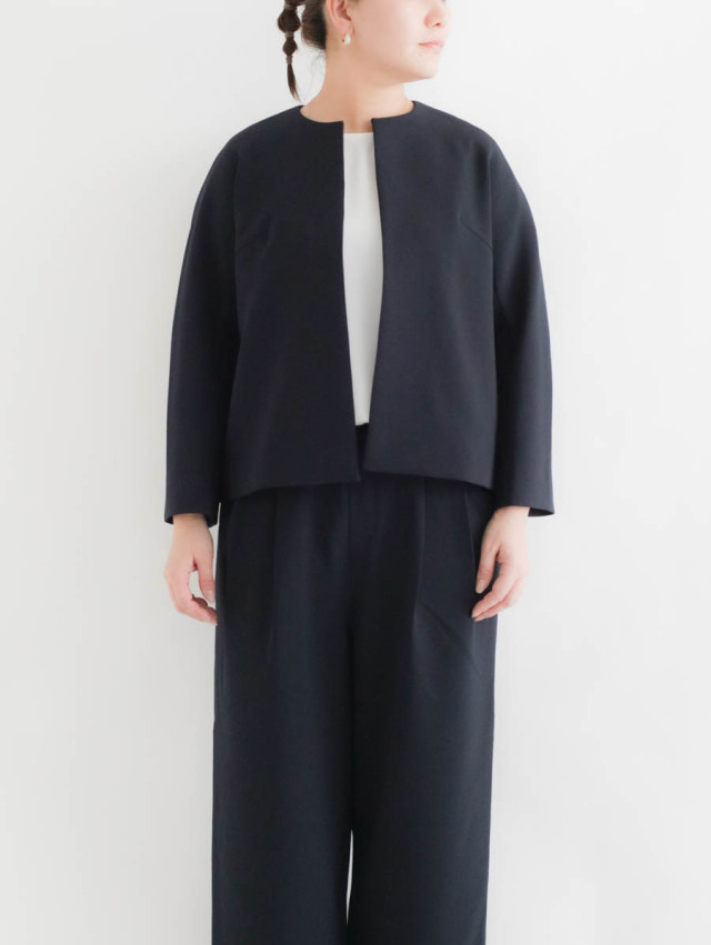 TRAVAIL MANUEL トラヴァイユマニュアル｜Wクロスノーカラージャケット