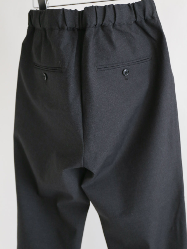 Travail Manuel トラヴァイユマニュアル T Cツイル2タックスラントパンツ チャコール