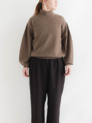 FACTORY (ファクトリー) | 24AW ヤク バルーンスリーブセーター (brown / dark brown) | トップス ニット 秋冬 シンプル お洒落 楽天市場】FACTORY (ファクトリー) | 24AW ヤク バルーン
