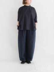 美品 TRAVAIL MANUEL リネン混サロペット パン 受注発注】コットンストレッチツイルサロペットパンツ 【メール