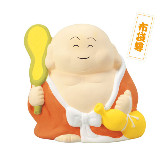 1ポイント景品：（A-6）七福神貯金箱 運命の布袋尊 せんべい造り百年