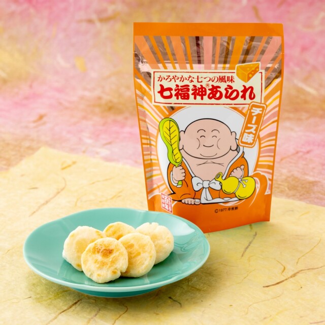 幸煎餅 七福神あられ チーズ味30g ジッパー付｜ご自宅用