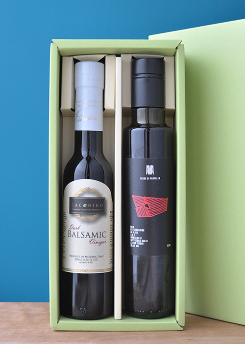 【ギフトボックス入り】 パンタレオ ＆ モデナ産バルサミコ酢（ダーク又はホワイト選べます。）