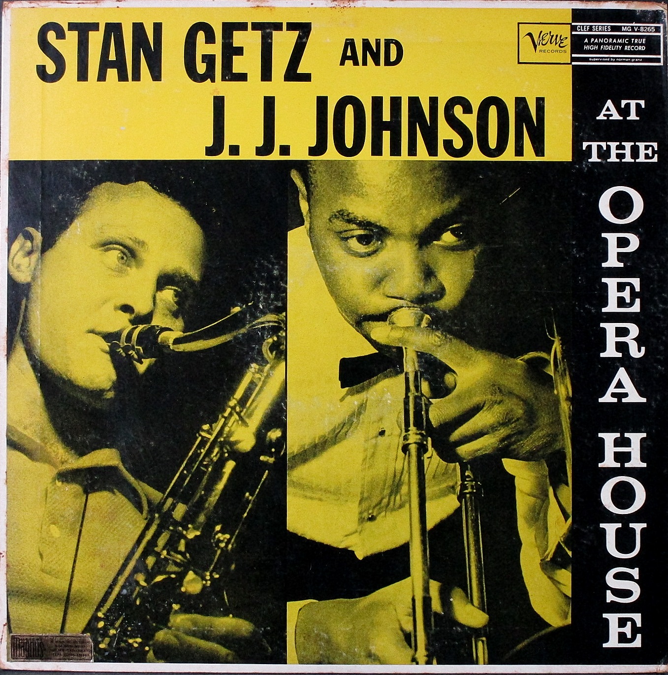 ジャズ Stan Getz And J J Johnson スタン ゲッツ J J ジョンソン At The Opera House 中古レコードの通販ジャズ ロック レア盤 Seven Beat Records