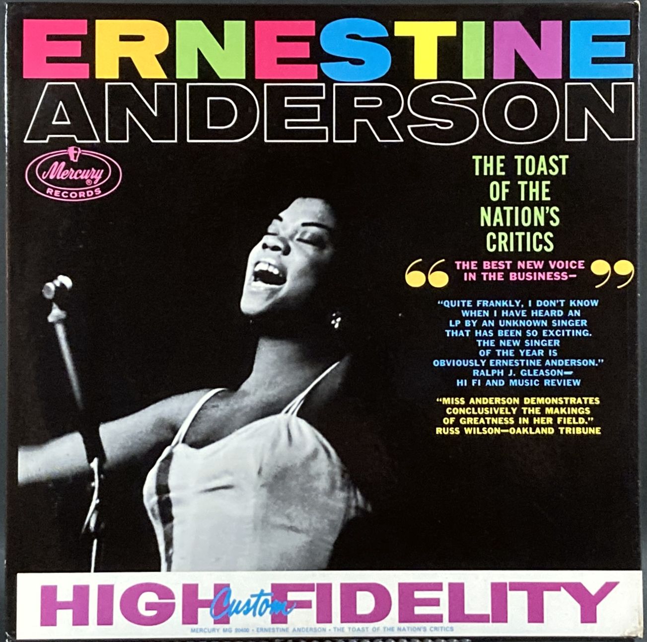 Ernestine Anderson アーネスティン・アンダーソン / The Toast Of The Nation's Critics