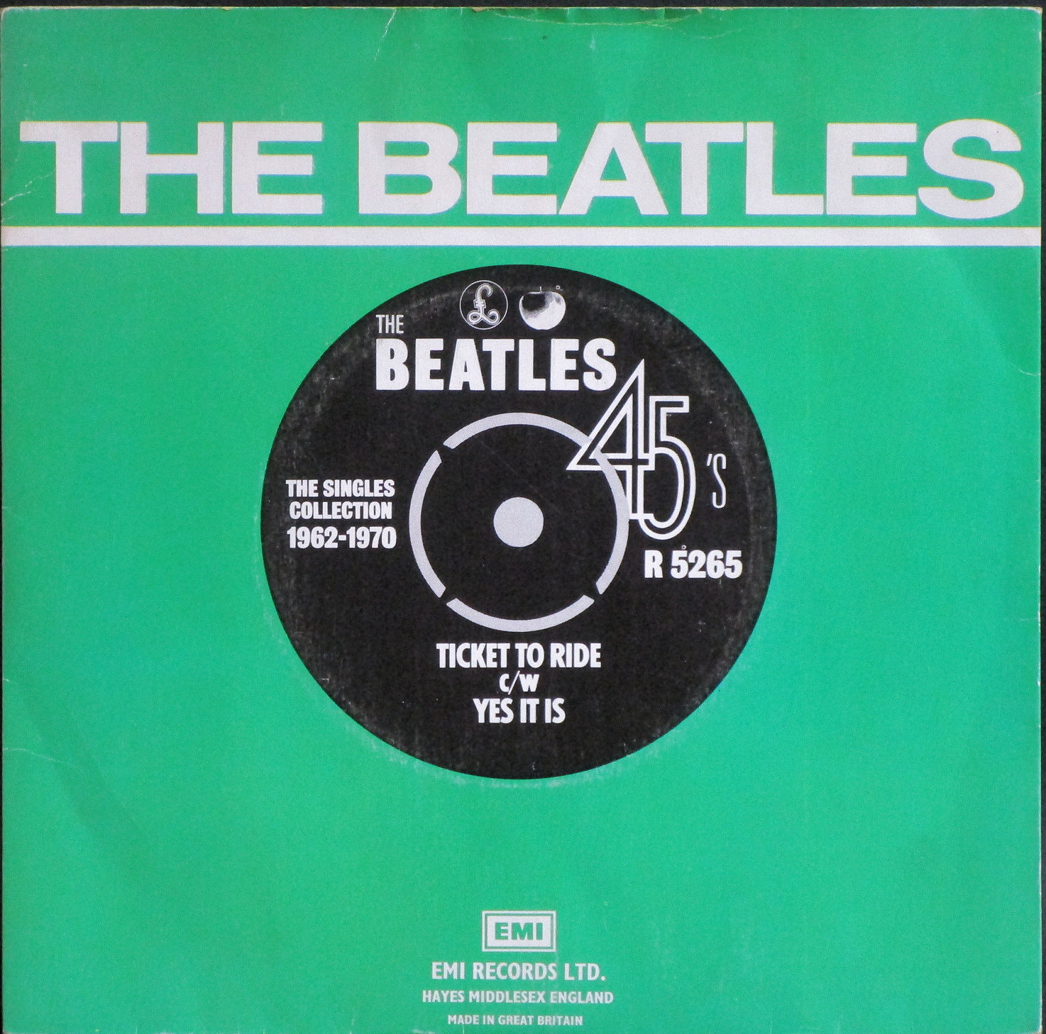 Beatles ザ・ビートルズ / Ticket To Ride 涙の乗車券 / Yes It Is