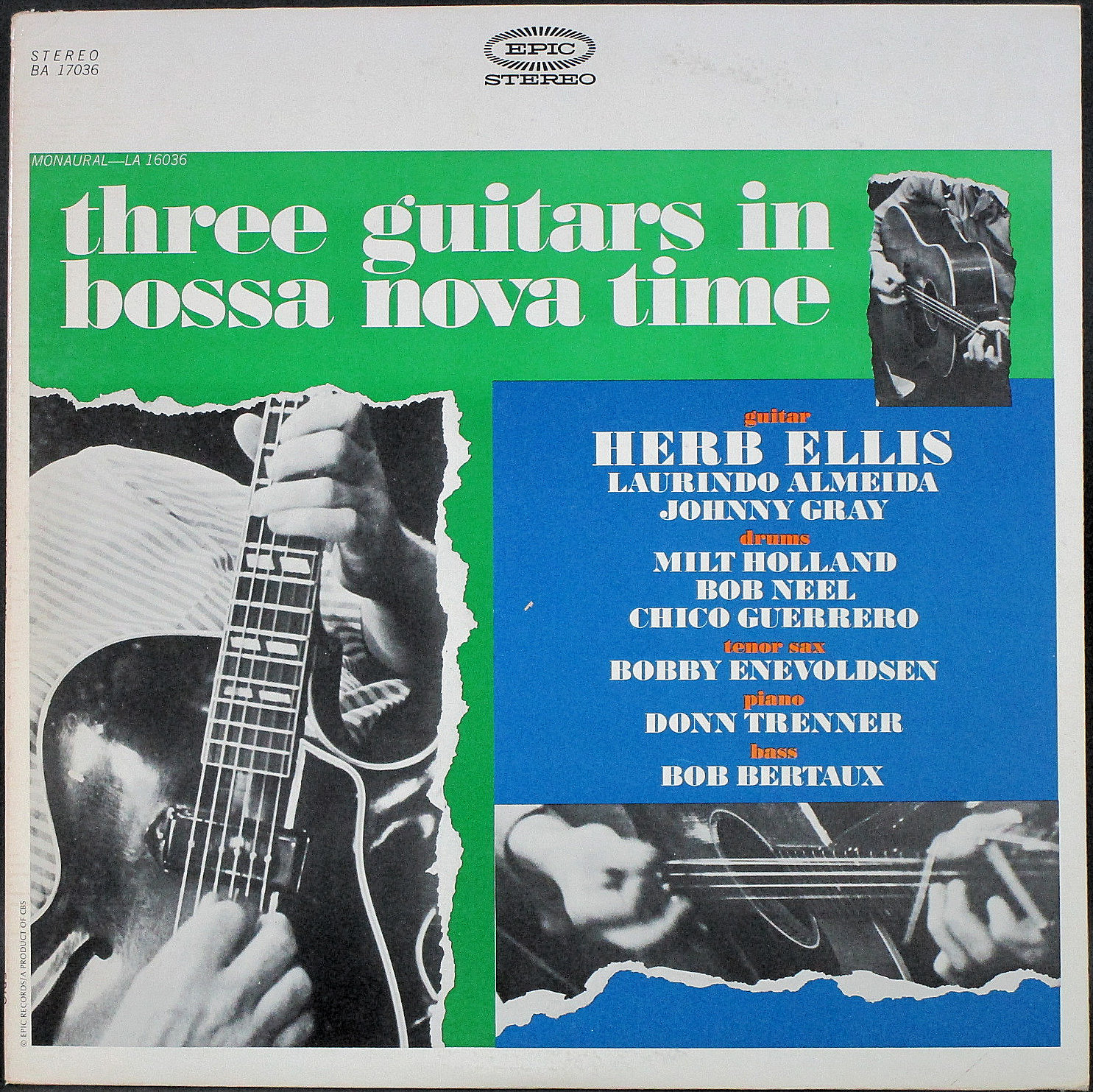 Herb Ellis, Laurindo Almeida, Johnny Gray ハーブ・エリス / Three Guitars In Bossa Nova Time