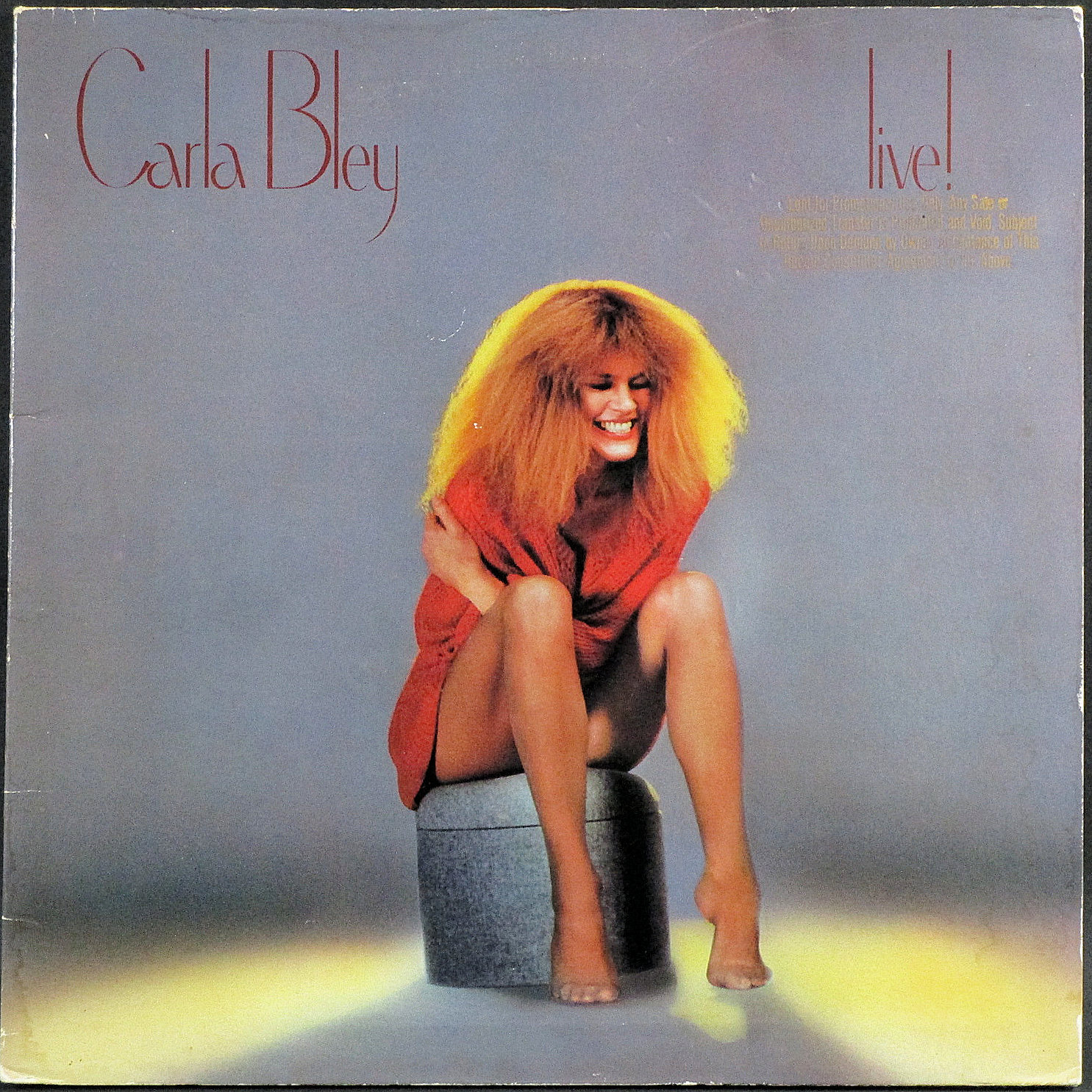 Carla Bley カーラ・ブレイ / Live!