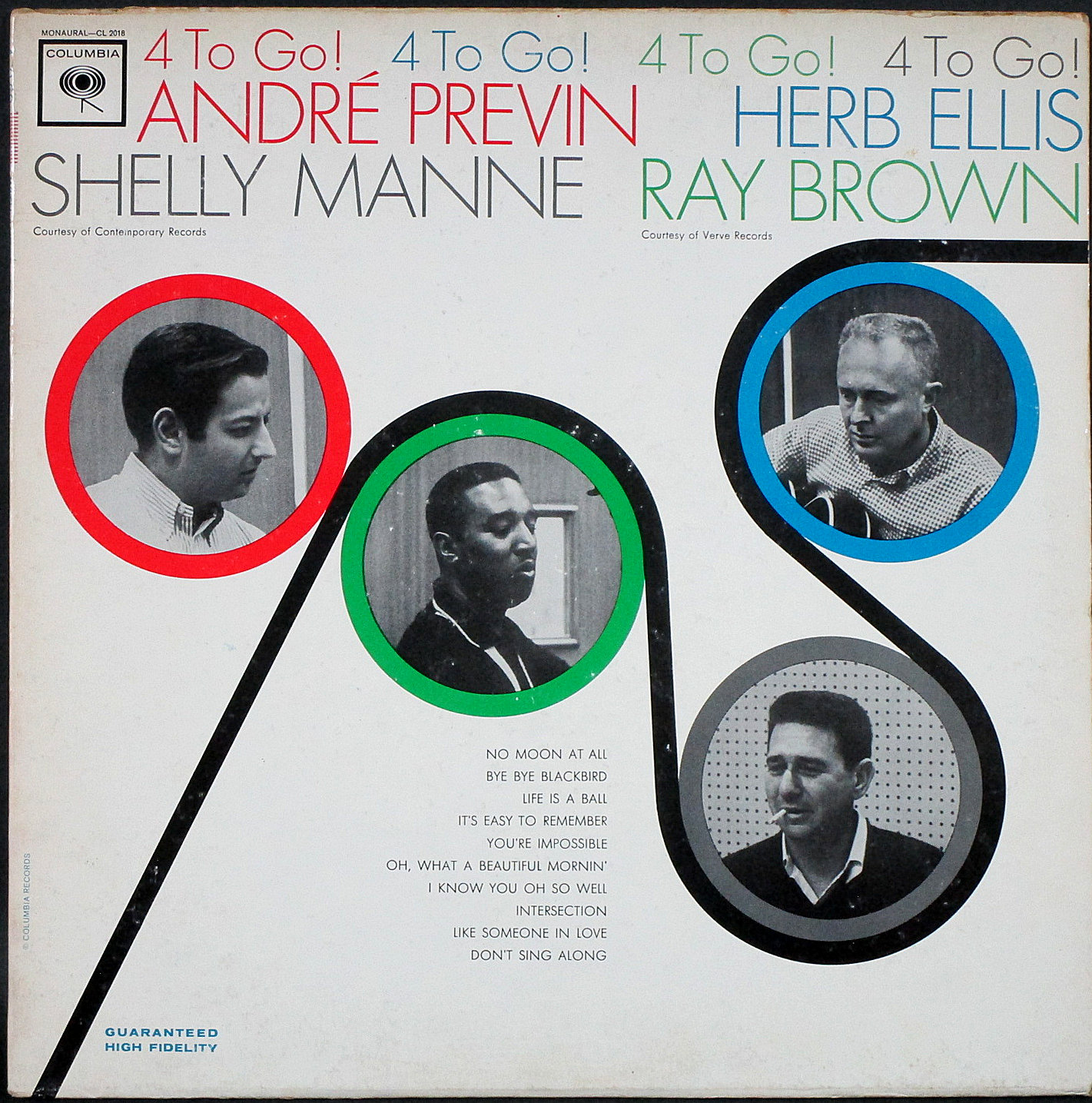 Andre Previn, Herb Ellis, Shelly Manne, Ray Brown アンドレ・プレヴィン / 4 To Go!