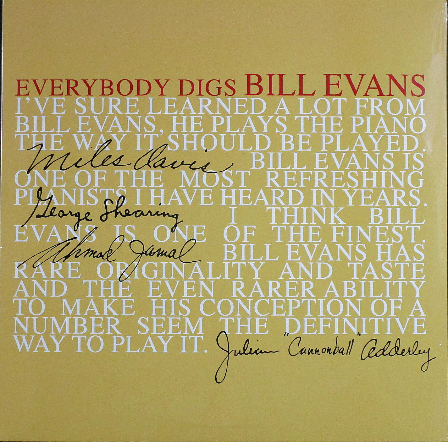 Bill Evans ビル・エヴァンス / Everybody Digs Bill Evans | 未開封