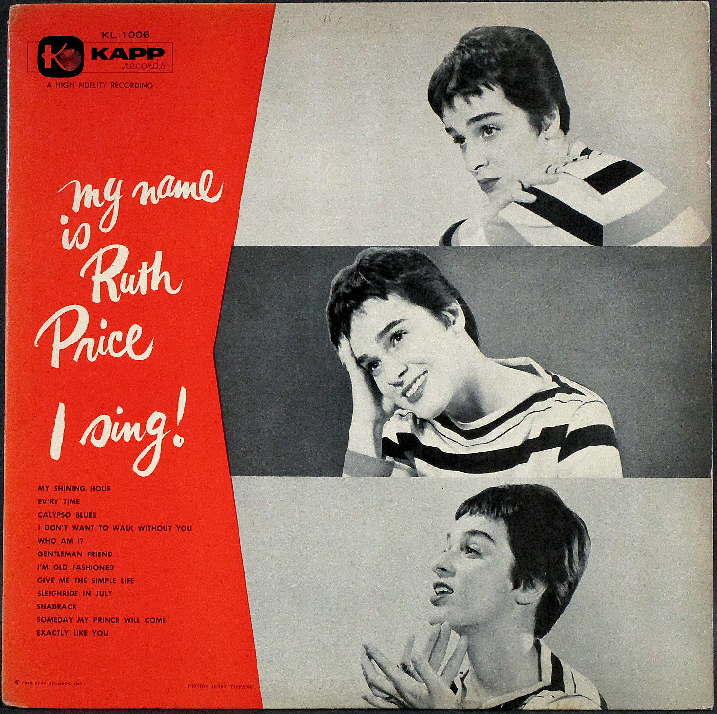 Ruth Price ルース・プライス / My Name Is Ruth Price . . . I Sing! マイ・ネーム・イズ・ルース・プライス . . . アイ・シング