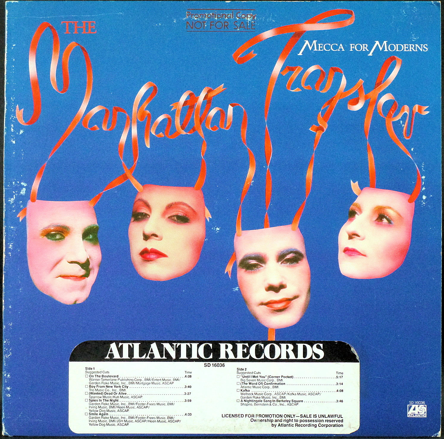 Manhattan Transfer マンハッタン・トランスファー / Mecca For Moderns