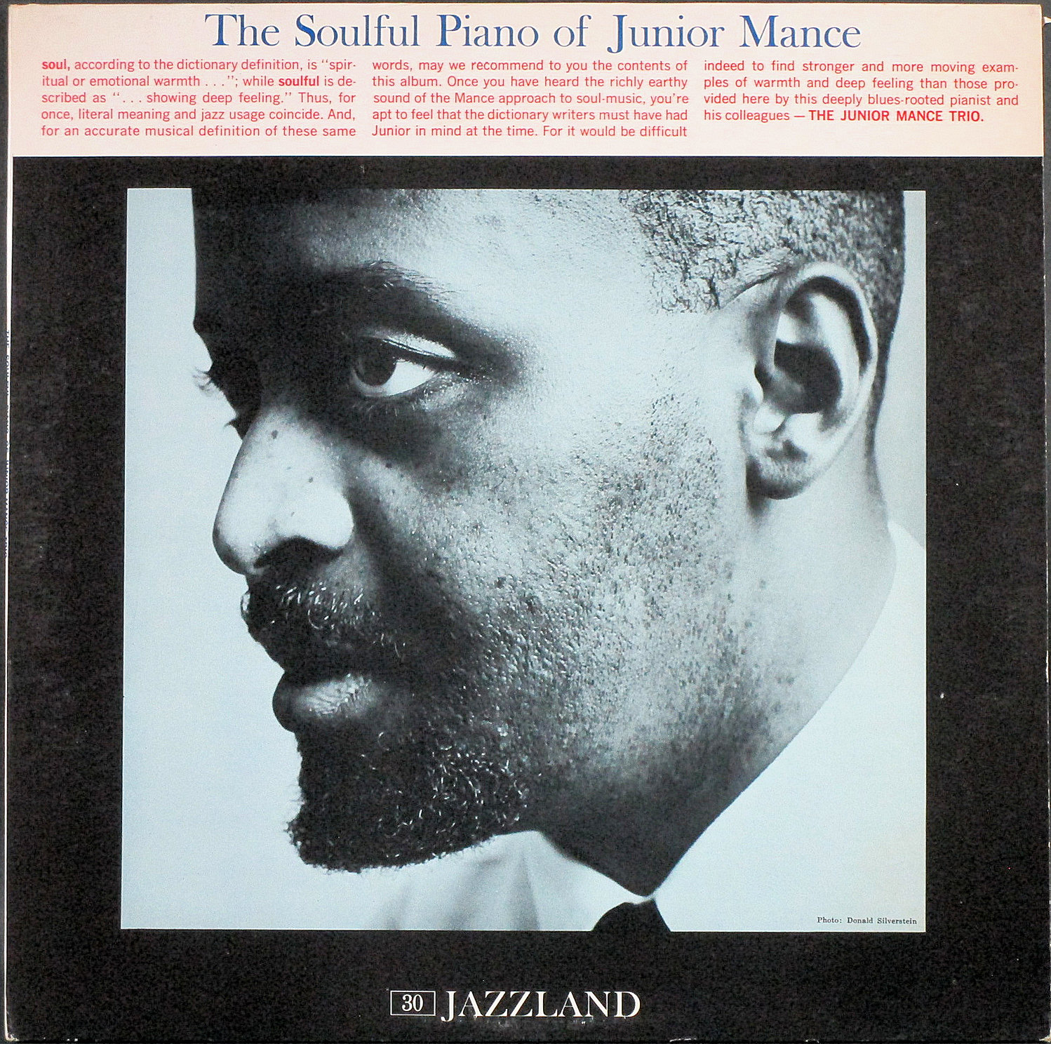 Junior Mance  ジュニア・マンス / The Soulful Piano Of Junior Mance