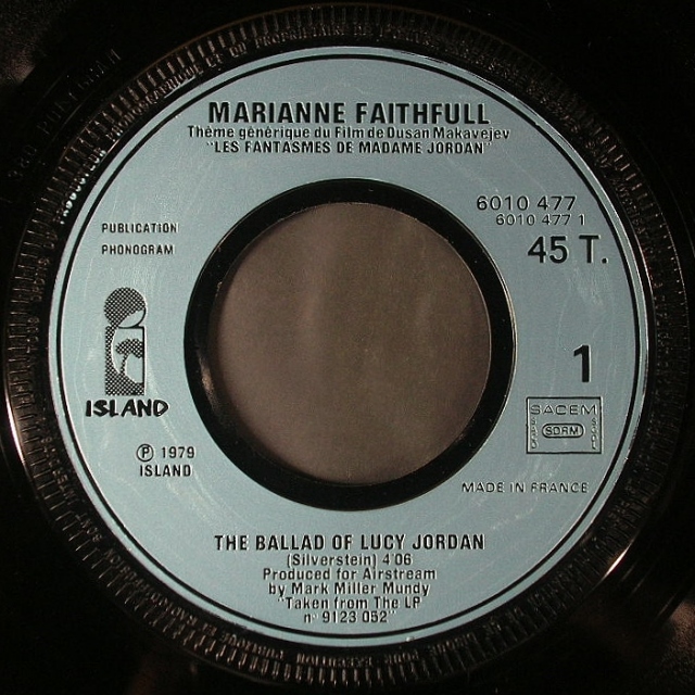 女性シンガー】Marianne Faithfull マリアンヌ・フェイスフル