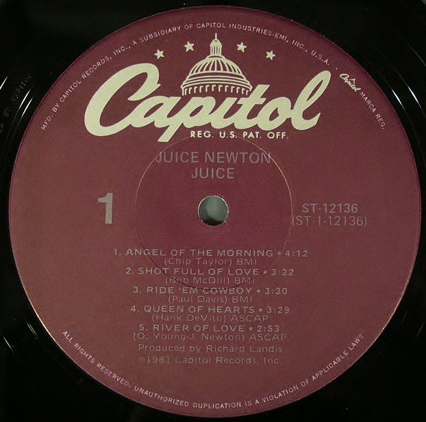 女性シンガー】Juice Newton ジュース・ニュートン / Juice 中古