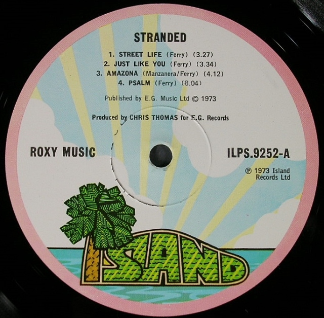 ROXY MUSIC ロキシー・ミュージック STRANDED LP