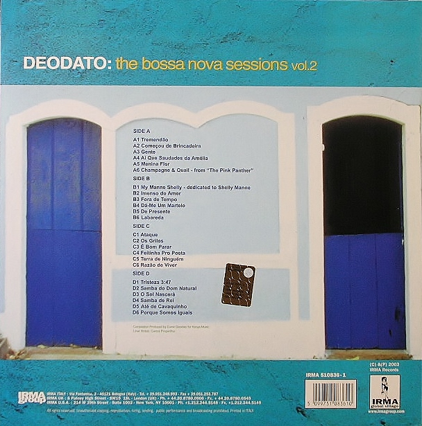 ジャズレコード】Deodato デオダート / The Bossa Nova Sessions