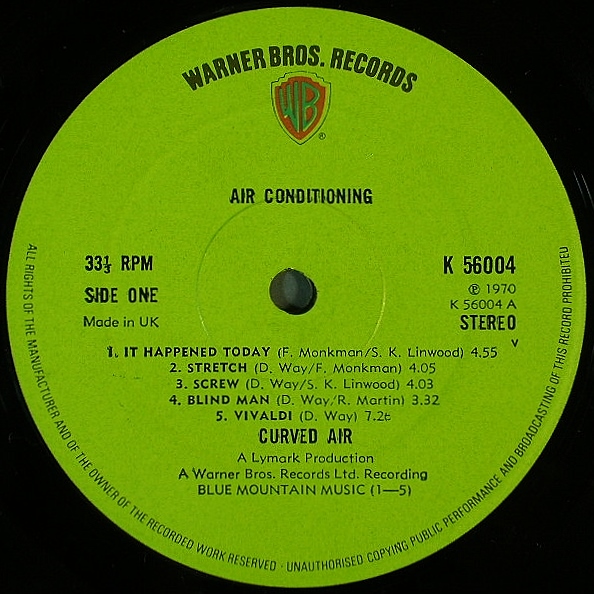 プログレッシブ・ロック】Curved Air カーブド・エア