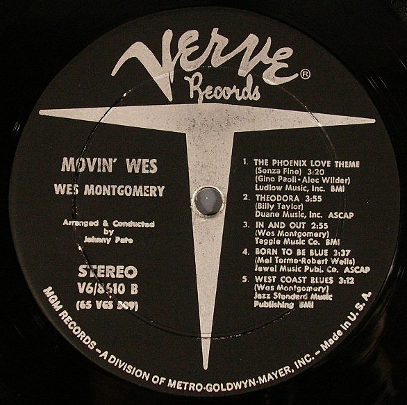 Wes Montgomery ウェス・モンゴメリー / Movin' Wes 中古