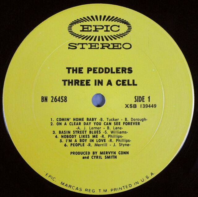 Peddlers『Three In A Cell』USオリジナル盤 UK ROCK】Peddlers ペドラーズ / Three In A Cell スリー・イン