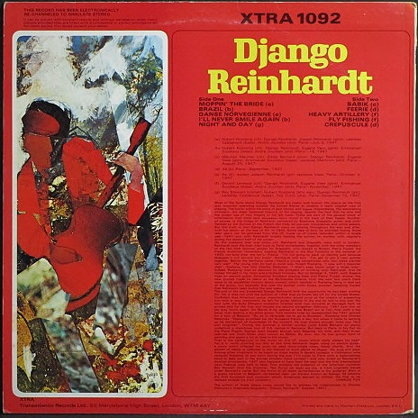 ジャズレコード】Django Reinhardt ジャンゴ・ラインハルト / Django