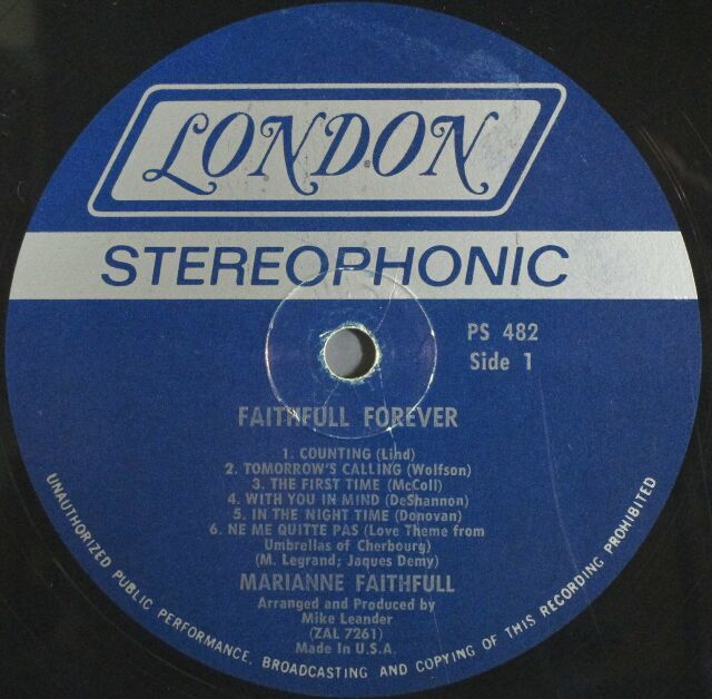 Marianne Faithfull マリアンヌ・フェイスフル / Faithfull