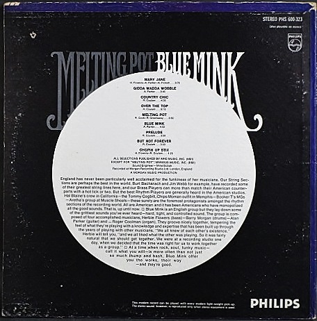 ★ＵＳオリジナル盤★『BLUE MINK』ブルー・ミンク UKロック】Blue Mink ブルー・ミンク / Melting Pot 中古