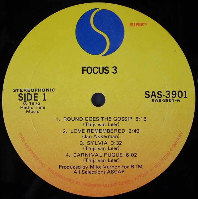 今日の1枚】Focus／FocusⅢ（フォーカスⅢ） | 古今東西プログレ