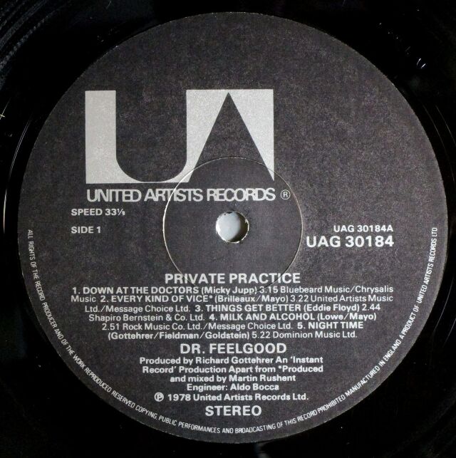 Dr. Feelgood ドクター・フィールグッド / Private Practice