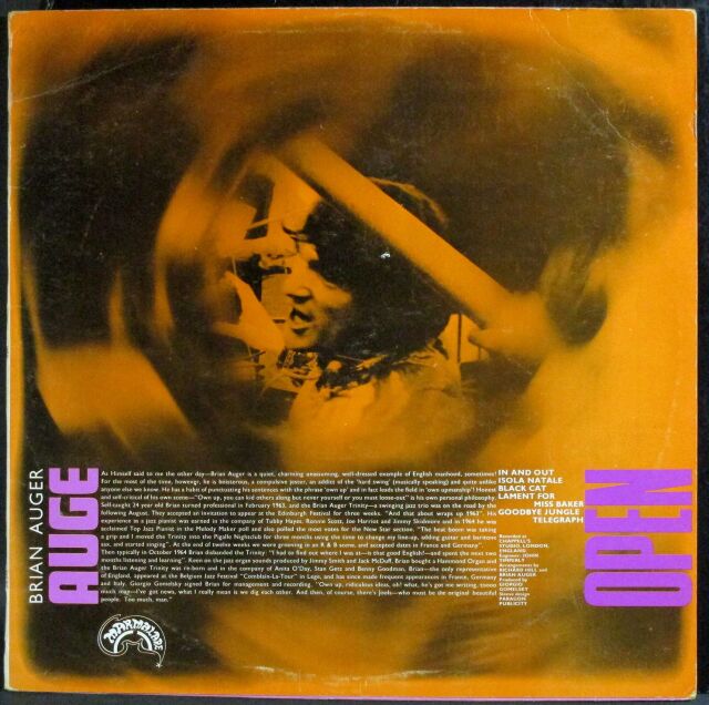 【UKオリジナルLP/送料込み】ジュリー・ドリスコール / 1969 Julie Driscoll, Brian Auger & The Trinity ジュリー・ドリス