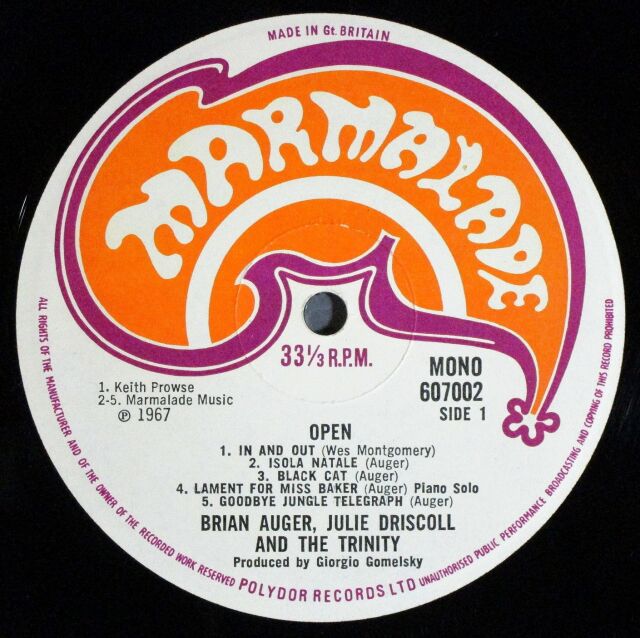 ◾️高音質️UKオリジナル◾️BRIAN AUGER / ブライアンオーガー■Aug Brian Auger/ブライアン・オーガー・アンソロジー
