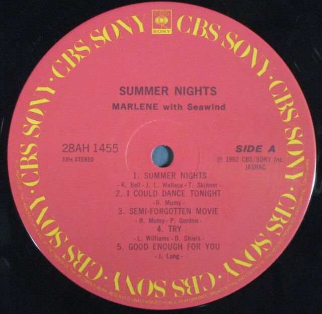 LPレコード♢ マリーンwithシーウィンド♢サマーナイト♢うg4834w39 MC5qcGVn.jpeg