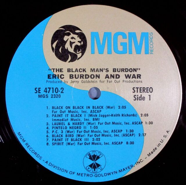 Eric Burdon And War エリック・バードン & ウォー / The Black