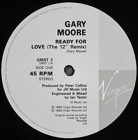 HARD ROCK】Gary Moore ゲイリー・ムーア / Ready For Love 中古