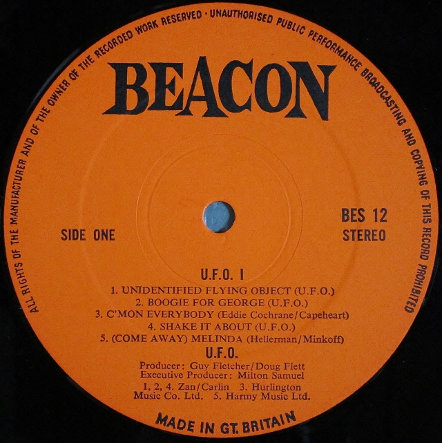 ［2枚組］UFOアンソロジーLPレコード ハードロック　ブリティッシュ　ロック UKロック】UFO / UFO 1 中古レコードの通販ジャズ ロック レア盤