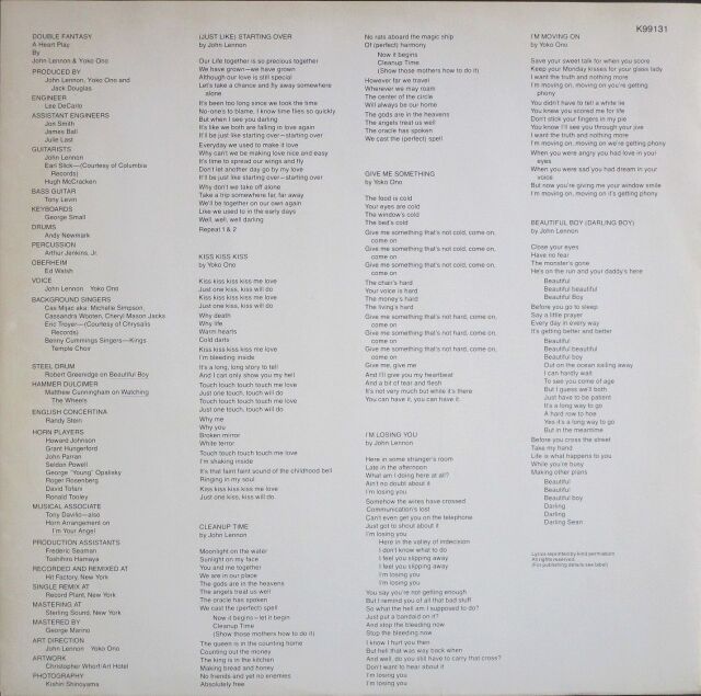 John Lennon & Yoko Ono ジョン・レノン & ヨーコ・オノ / Double