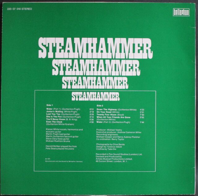 UK ROCK】Steamhammer スティームハマー / Steamhammer| 中古レコード