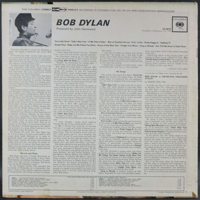 Bob Dylan ボブ・ディラン / Bob Dylan 中古レコード通販はSeven Beat