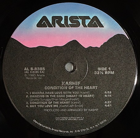 SOUL】Kashif カシーフ / Condition Of The Heart 中古レコード