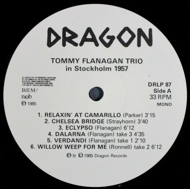 Tommy Flanagan Trio トミー・フラナガン・トリオ / In