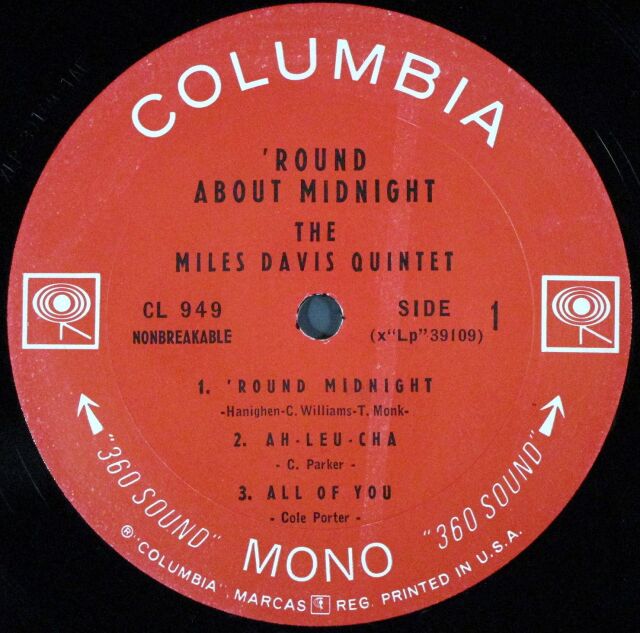Miles Davis マイルス・デイビス / 'Round About Midnight
