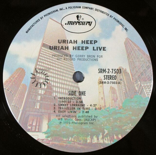 Hard Rock】Uriah Heep Live ユーライア・ヒープ・ライブ 中古