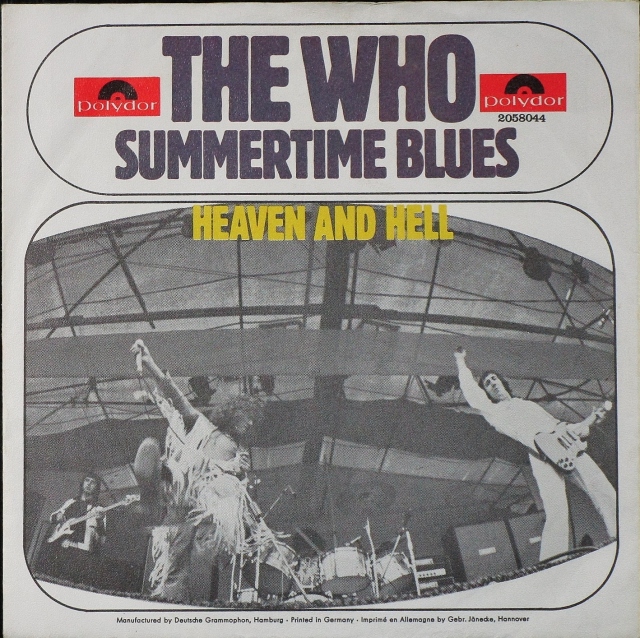 ザ・フー THE WHO 79年　UK パンフレット　ロック　洋楽　超レア品 UKロック】Who ザ・フー / Summertime Blues/Heaven And Hell 7
