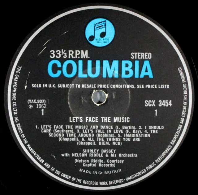 JAZZ VOCAL】Shirley Bassey シャーリー・バッシー / Let's Face