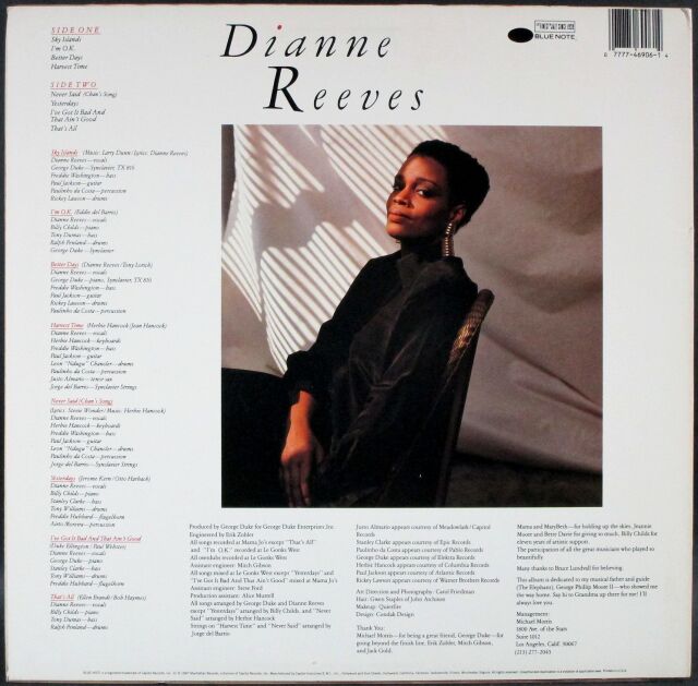 【LP】ダイアン・リーヴス『Dianne Reeves』輸入盤レコード COCONUTS DISK WEBSTORE / ダイアン・リーヴス (Dianne Reeves